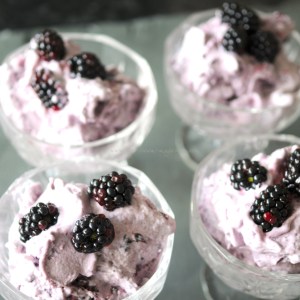 Bramble frozen flummery