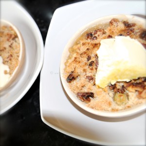gooseberry elderflower crumble clotted cream