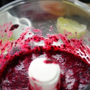 blueberry, lime & vodka sorbet