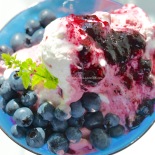 Blueberry thrill ice cream meringues © www.ice-cream-magazine.com
